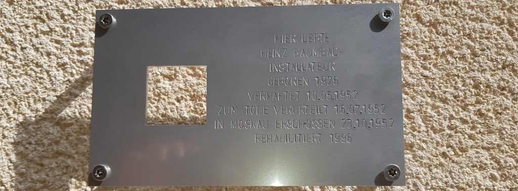 Gedenktafel