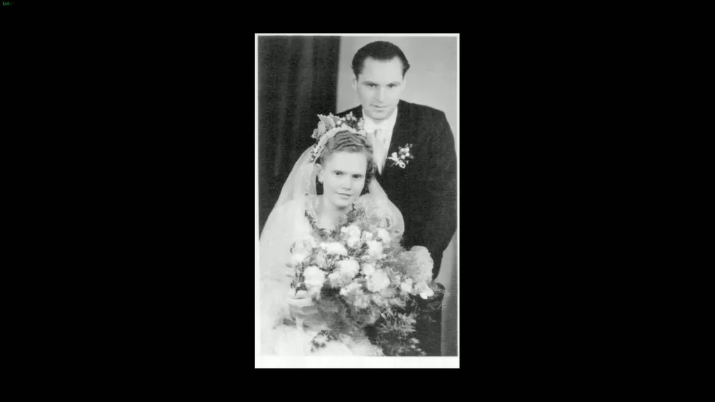 Heinz und Brigitte Baumbach. Hochzeitsfoto, August 1950. Heinz Baumbach wurde am 23.10.1952 in Moskau hingerichtet. © Foto: privat